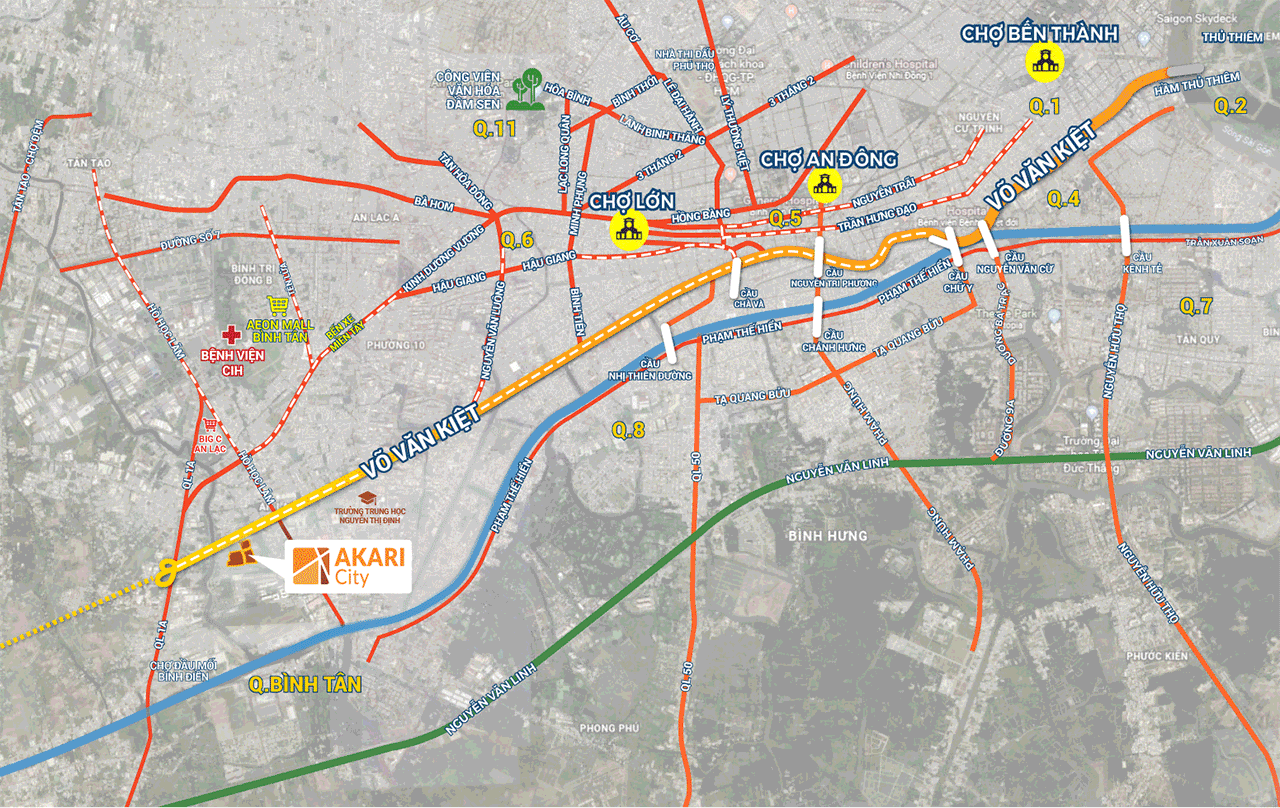 Thành phố Hồ Chí Minh đề xuất kéo dài đường Võ Văn Kiệt từ thành phố Hồ Chí Minh đến Long An